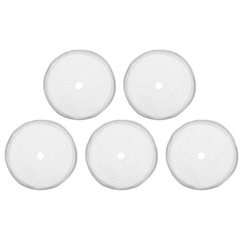 5 Packs 80 French Press Replacement Filter Screen, Stainless Steel Filter Mesh Screen Replacement Coffee Mesh Filter for 350ml French Press Coffee Maker