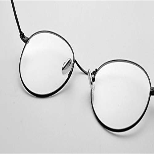 5 pairs Two Layers Screw-on Anti-slip Nose Pads,Symmetrical Nosepad Cushion + Glasses Nose Pads for Eyeglasses Sunglasses,14mm*8mm/0.53inch*0.28inch,Covered with Soft Silicon (Silver)