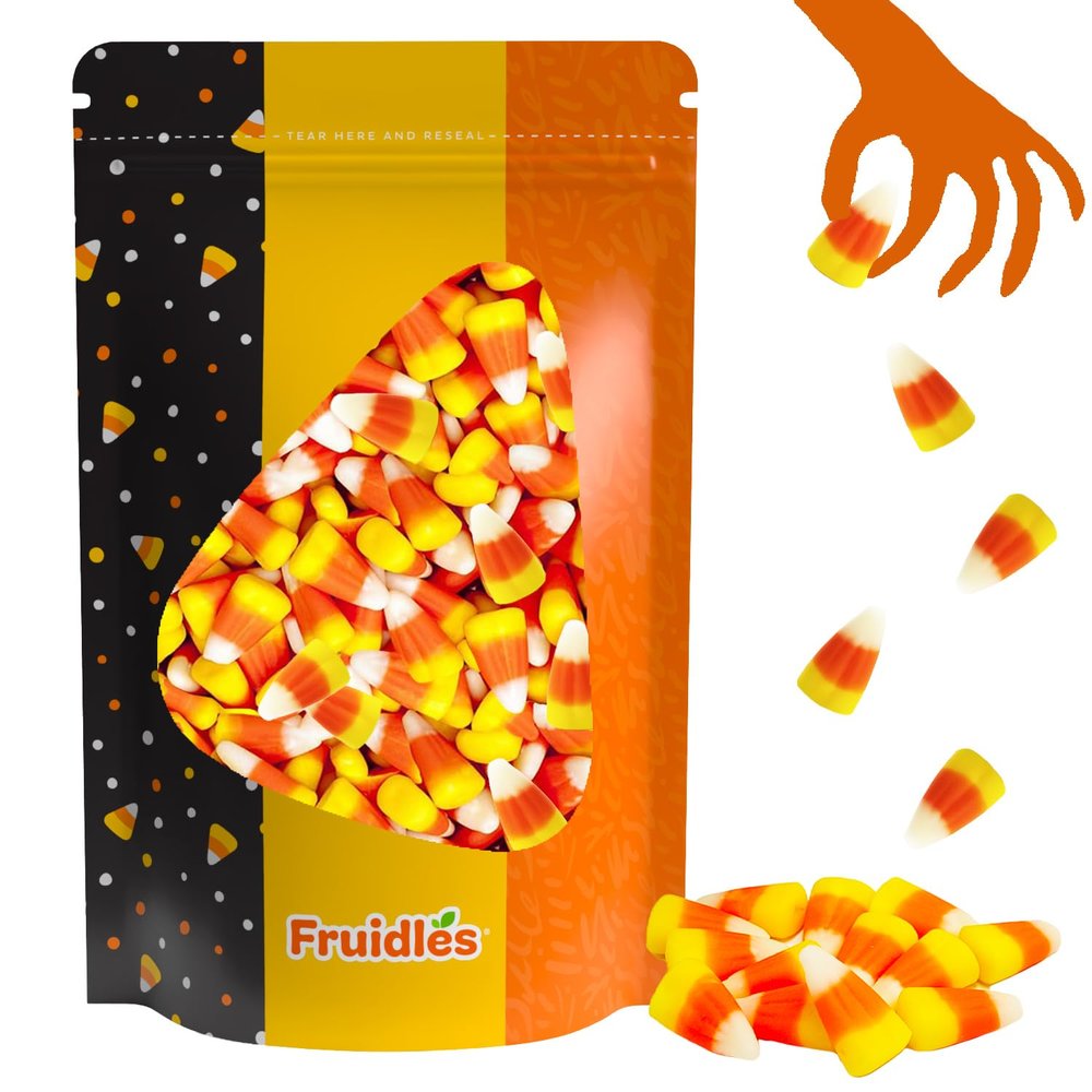 Fruidles Candy Corn, Classic Halloween Candy Treats - Dragon Teeth, Bulk, Fun & Festive Holiday Snacking Fun (1 Pound)