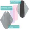 Leekalos Reusable Menstrual Pads - Bamboo Menstrual Cloth Pads | Light Incontinence Pads | Reusable Sanitary Pads - Pack of 6, 1 Cloth Mini Wet Bag view 4