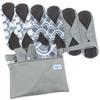 Leekalos Reusable Bamboo Menstrual Cloth Pads - Light Incontinence Pads - Pack of 6, 1 Cloth Mini Wet Bag view 1