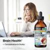 BIO KRAUTER Brain Support Mushroom Supplement - Lions Mane, Cordyceps and Reishi Liquid Extract - Mushroom Tincture - Vegan, Alcohol & Sugar Free Drops 4 Fl.Oz. view 2