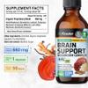BIO KRAUTER Brain Support Mushroom Supplement - Lions Mane, Cordyceps and Reishi Liquid Extract - Mushroom Tincture - Vegan, Alcohol & Sugar Free Drops 4 Fl.Oz. view 3