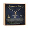 Dear Ava Zodiac Sign Necklace for Women - Modern Jewelry Pendant Love Gifting Idea for Her with Heartfelt Card - 21st September Virgo Birthday Gift for Loving One view 1