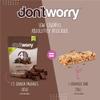 Don't Worry Chocolate Quinoa Bites - Low Calorie Snacks, Only 4 Calories per Piece!, Healthy Chocolate Granola Bars, Low Carb Quinoa Snacks, Gluten Free Protein Cookies - (Almond Pecan, 6 Pack) view 3