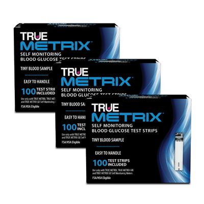 TRUE METRIX Blood Glucose Test Strips 100ct - 3 Pack (300 Test Strips)