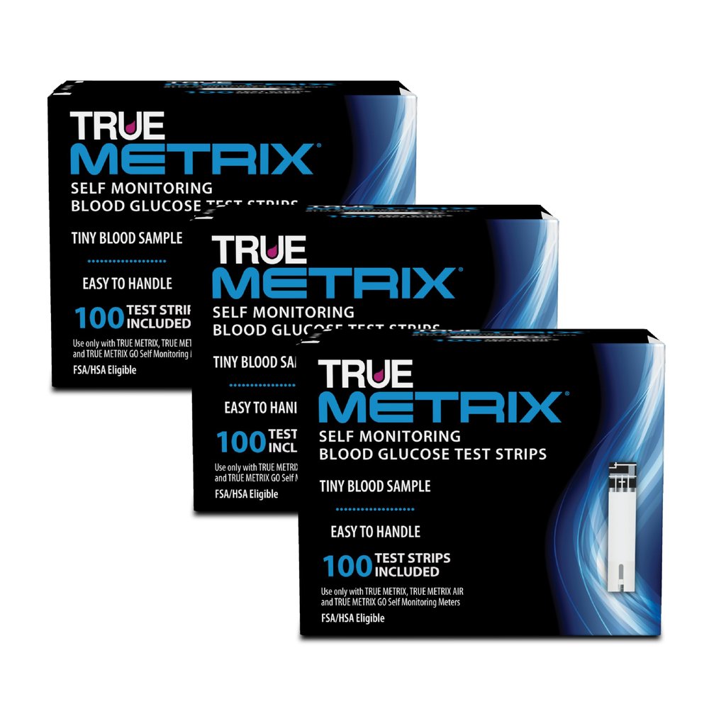 TRUE METRIX Blood Glucose Test Strips 100ct - 3 Pack (300 Test Strips)