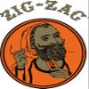 ZIG-ZAG Metal Rolling Tray with Elegant Design - Small (10.75" x 6.5") - Orange view 2