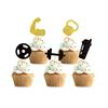 30PCS Gym Theme Cupcake Toppers Weight Lifting Cupcake Toppers Fitness Themed Birthday Decorations Party Supplies view 1