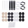 EXCEART 37pcs Silicone Eyeglass - Cover Set Non- Retainer Ear Grips for Glasses Flexible Lightweight Silicone Pads for Daily Wear Outdoor Activities view 1