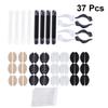 EXCEART 37pcs Silicone Eyeglass - Cover Set Non- Retainer Ear Grips for Glasses Flexible Lightweight Silicone Pads for Daily Wear Outdoor Activities view 2