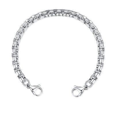 LinnaLove Stainless Steel Interchangeable Chain for Medical Alert id Bracelets for Women and Men (Rolo-5 in)