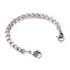 LinnaLove Stainless Steel Interchangeable Chain for Medical Alert id Bracelets for Women and Men (Rolo-5 in) view 2