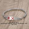 LinnaLove Stainless Steel Interchangeable Chain for Medical Alert id Bracelets for Women and Men (Rolo-5 in) view 4
