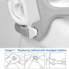 2PCS Fabric Frame Compatible with WP Frame, Fabric Frame Compatible with WP Headgear, Universal Size view 3
