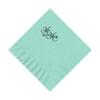 100 2-Ply Cocktail Personalized Napkins with Classic Mr. & Mrs. Logo view 1