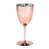 Fun Express Rose Gold Metallic Plastic Wine Glasses - Party Supplies - 12 Pieces view 1