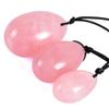 Natural Jade Stone Egg Yoni Eggs 3 Pcs Drilled Jade Eggs + 1 Pcs Massage Stick for Kegel Exercise Massage Stones for Women to Train Pelvic Muscles Kegel Exercise view 2