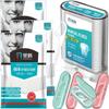 Dental Floss Picks, Flossers Picks for Adult Teeth, Packed in 1pc of Refillable Auto-Ejection-Case and 3pcs of Portable Cases, Hygienic Convenient, Smart Buy, 442pcs (White) view 1
