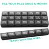 TookMag Monthly Pill Organizer 28 Day Pill Box, Large Medicine Organizers 4 Weeks, One Month Pill Box Pill Case Travel Pill Organizer with Dust-Proof Container for Pills/Vitamin/Supplements view 3