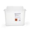 McKesson Prevent Sharps Container for Home Use, 5.4 Quart - for Biohazard Infectious Waste, Needle and Syringe Disposal - Translucent, Touchless Lid - White, 20 Count view 1
