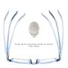 2 Pairs LifeArt Blue Light Blocking Glasses with Spring Hinge, Anti Eyestrain, Computer Reading Glasses, Gaming Glasses, TV Glasses for Women Men, Anti UV, Anti Glare (Clear&Blue, +0.50 Magnification) view 4