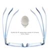 2 Pairs LifeArt Blue Light Blocking Glasses with Spring Hinge, Anti Eyestrain, Computer Reading Glasses, Gaming Glasses, TV Glasses for Women Men, Anti UV, Anti Glare (Clear&Blue, +4.00 Magnification) view 4
