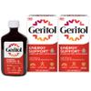 Geritol Liquid Vitamin and Iron Supplement, Energy Support, Contains High Potency B-Vitamins and Iron, Pleasant Tasting, Easy to Swallow, No Artificial Sweeteners, Non-GMO, 12 Oz, 2 Pack view 1