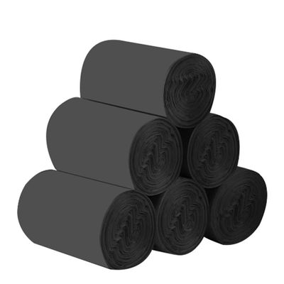 WFF trash bags Garbage Bags, Desktop Mini Garbage Bags Thickened Disposable Small 3 Rolls 6 Rolls Car Trash Lining (5 Colors) (Color : Black, Size : 6rolls)