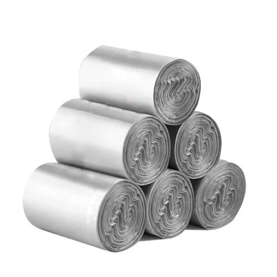 WFF trash bags Garbage Bags, Desktop Mini Garbage Bags Thickened Disposable Small 3 Rolls 6 Rolls Car Trash Lining (5 Colors) (Color : Silver grey, Size : 6rolls)