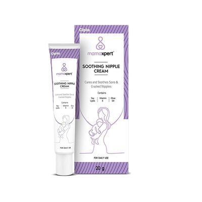 Cipla Mamaxpert Soothing Nipple Cream for Care & Soothes Sore & Cracked Nipples for Breast Feeding Moms (20 gm)