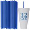 Disposable Tumbler Straws - 10 Inches Tall (Blue, 250) view 1