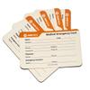 50-Pack Designer Medical Information Alert Emergency ID Card Stock 40pt Paper with Sheath 2.1 x 3.4 inch Credit Card Size for Wallet view 1