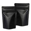 100 Pack Smell Proof Mylar Bags - 4 x 6 Inches Resealable Stand Up Ziplock Bags Food Storage Foil Pouch Matte Black view 1