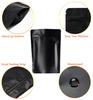 100 Pack Smell Proof Mylar Bags - 4 x 6 Inches Resealable Stand Up Ziplock Bags Food Storage Foil Pouch Matte Black view 4