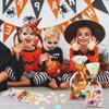 STEFORD Halloween Cellophane Bags,200PCS Clear Candy Cookie Treat Bags with 400 Piece Twist Ties for Halloween Party Favor Supplies view 4