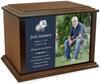 Personalized Custom Photo Eternal Reflections Wood Cremation Urn for Ashes - Customizable Urn - Large Size Urn - for a Person up to 225 Pounds view 1