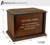 Personalized Custom Photo Eternal Reflections Wood Cremation Urn for Ashes - Customizable Urn - Large Size Urn - for a Person up to 225 Pounds view 3