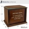 Personalized Custom Photo Eternal Reflections Wood Cremation Urn for Ashes - Customizable Urn - Medium Size Urn - for a Person up to 100 Pounds view 3