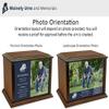 Personalized Custom Photo Eternal Reflections Wood Cremation Urn for Ashes - Customizable Urn - Medium Size Urn - for a Person up to 100 Pounds view 4