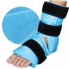 Relief Expert Ankle Ice Pack Wrap  Reusable Cold Gel Pack for Foot and Heel, Dual-Sided Design with Soft Plush Lining, Flexible Cold Compress for Achilles and Ankle Support, Blue view 1