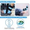 Relief Expert Ankle Ice Pack Wrap  Reusable Cold Gel Pack for Foot and Heel, Dual-Sided Design with Soft Plush Lining, Flexible Cold Compress for Achilles and Ankle Support, Blue view 2
