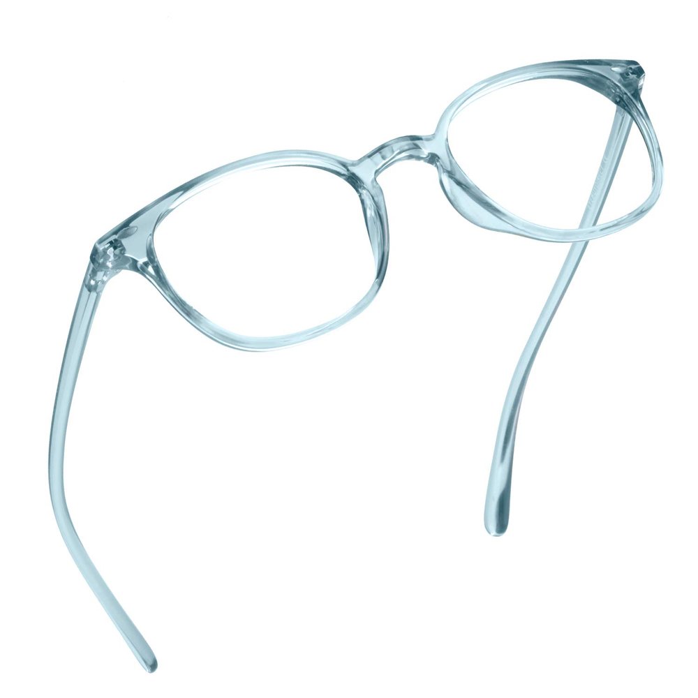 WANXIN Blue Light Blocking Glasses, Anti Eyestrain, TV Glasses for Women Men, Anti UV, Anti GlareClear Blue+6.00 Magnification