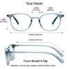 WANXIN Blue Light Blocking Glasses, Anti Eyestrain, TV Glasses for Women Men, Anti UV, Anti GlareClear Blue+6.00 Magnification view 4