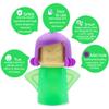 Abnaok Microwave Cleaner, Angry Mama Microwave Cleaner Microwave Oven Steam Cleaner Easily Clean in Minutes Cleans Add Vinegar and Water for Home or Office with English Manual (Green) view 2