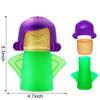Abnaok Microwave Cleaner, Angry Mama Microwave Cleaner Microwave Oven Steam Cleaner Easily Clean in Minutes Cleans Add Vinegar and Water for Home or Office with English Manual (Green) view 3