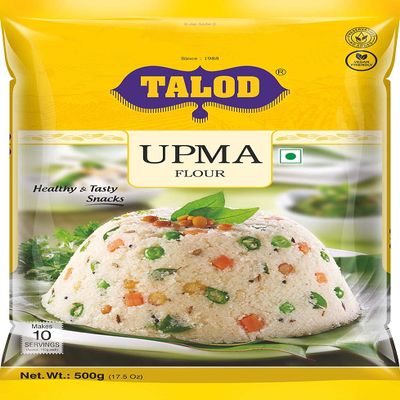 Talod Instant Upma Mix Flour - Ready to Cook Upma - Gujarati Snack Food (500gm - Pack of 3)