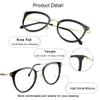 WANXIN Blue Light Blocking Glasses, Anti Eyestrain, TV Glasses for Women Men, Anti UV, Anti GlareBlack+4.50 Magnification view 3