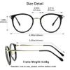 WANXIN Blue Light Blocking Glasses, Anti Eyestrain, TV Glasses for Women Men, Anti UV, Anti GlareBlack+4.50 Magnification view 4