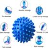 PGYUD Professional Massage Balls Foot Ball Foot Massager Spiky Roller for Deep Tissue Trigger Point Plantar Fasciitis Reflexology Stress Therapy Myofascial Release(Green + Pink + Purple + Blue) view 2